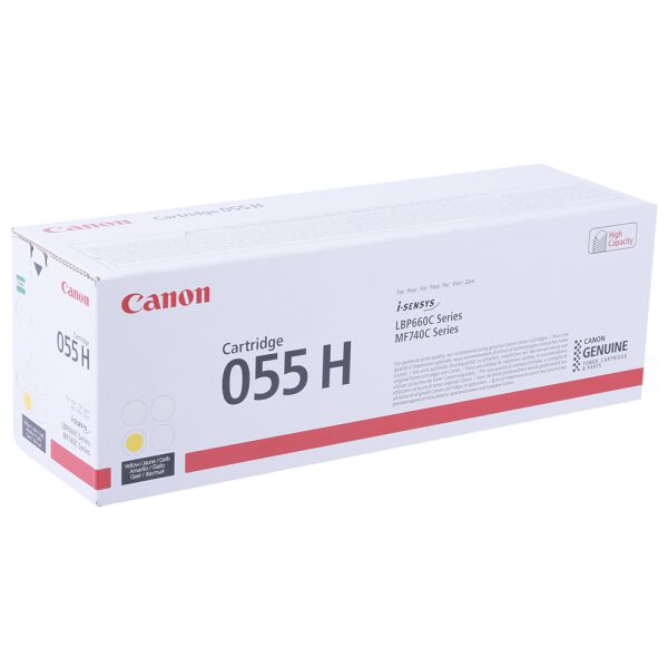 Картридж CANON 055H Y для Canon LBP663Cdw/664Cx/MF742Cdw/744Cdw/746Cx