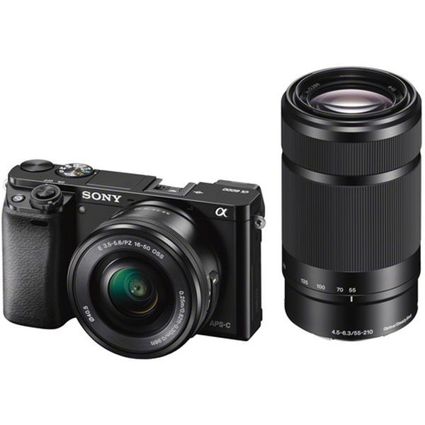 Фотокамера SONY Alpha a6000 Double Kit 16-50mm + 55-210mm (ILCE-6000Y) (черная)