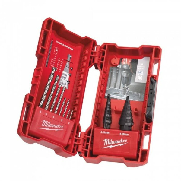 Набор сверл (ступенчатые + по металлу) MILWAUKEE STEP DRILL SET 10 шт. (48899350)