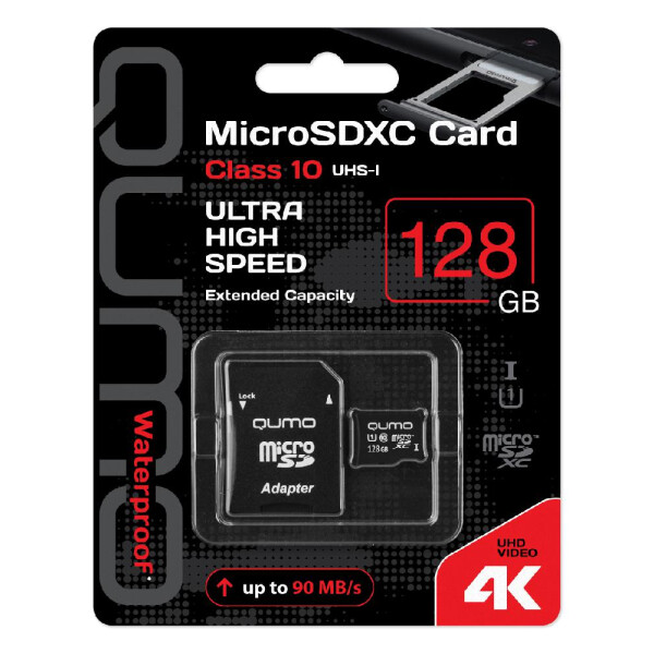 Карта памяти QUMO microSDXC QM128GMICSDXC10U1 128GB