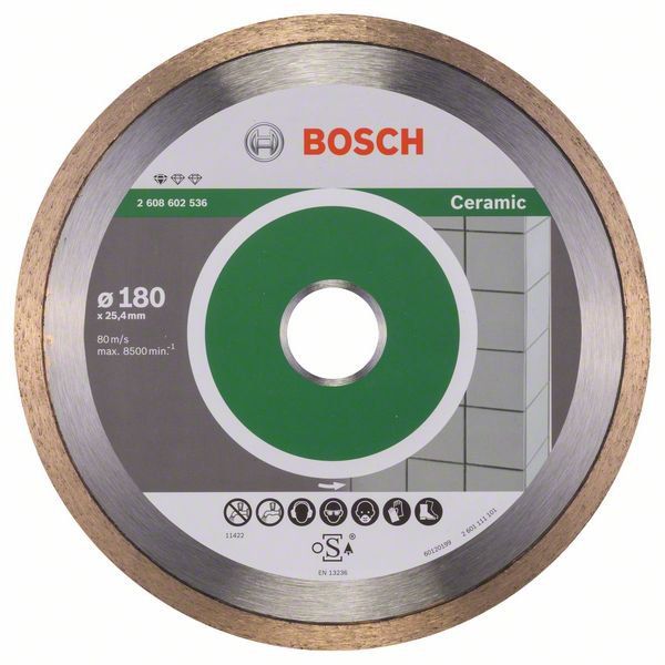 Алмазный отрезной диск Bosch Standard for Ceramic прямой 2.608.602.536