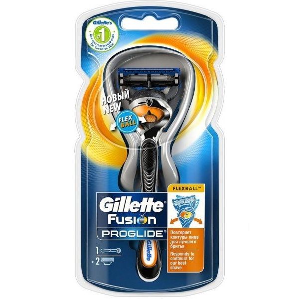 Бритва GILLETTE Fusion ProGlide Flexball с 2 сменными кассетами (7702018388677)