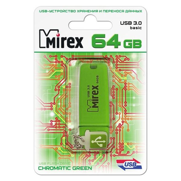 USB Flash MIREX Chromatic Green 64GB (13600-FM3CGN64)