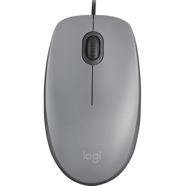 Мышь проводная LOGITECH M110 910-005490 (серый)