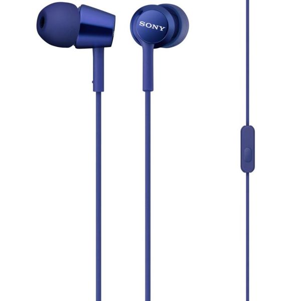 Наушники с микрофоном Sony MDR-EX155AP (Синие)