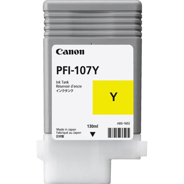 Чернильница CANON PFI 107Y для принтера IPF 670/770/780/785 желтая (130 мл)