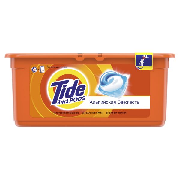 Капсулы для стирки Tide Альпийская свежесть 30x24.8 г