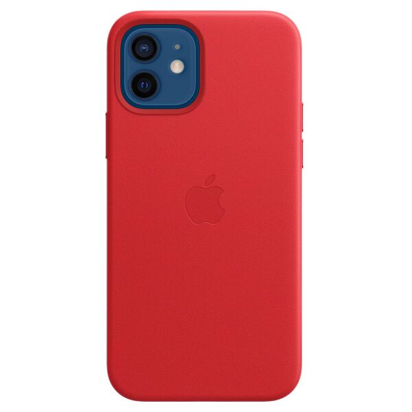 Чехол Apple MagSafe Leather Case для iPhone 12/12 Pro (красный) MHKD3ZE/A