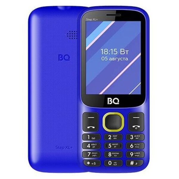 Мобильный телефон BQ-Mobile BQ-2820 Step XL+ (синий/желтый)