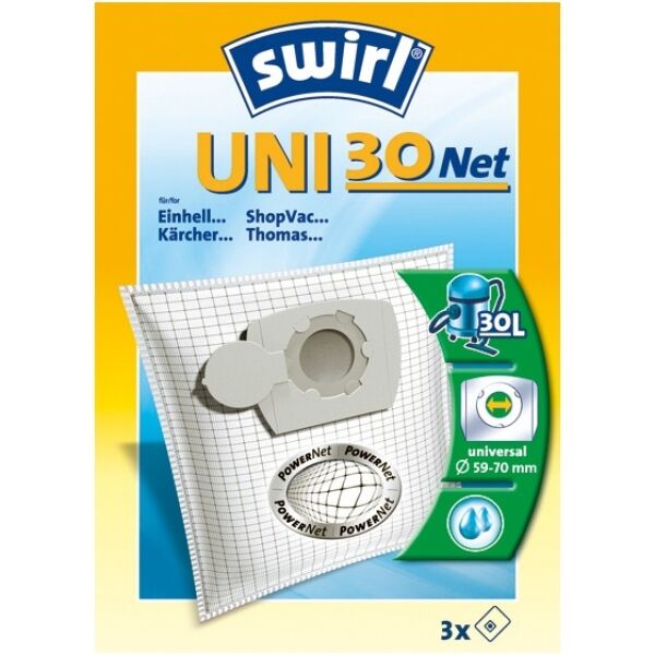 Комплект мешков для пылесоса Swirl UNI 30net/3 SMS